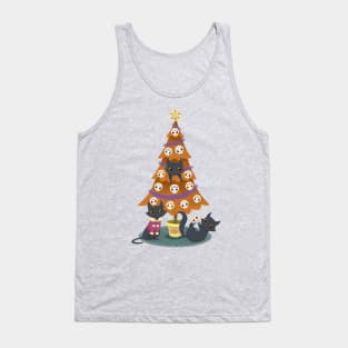 meowy christmas sugar skulls Tank Top